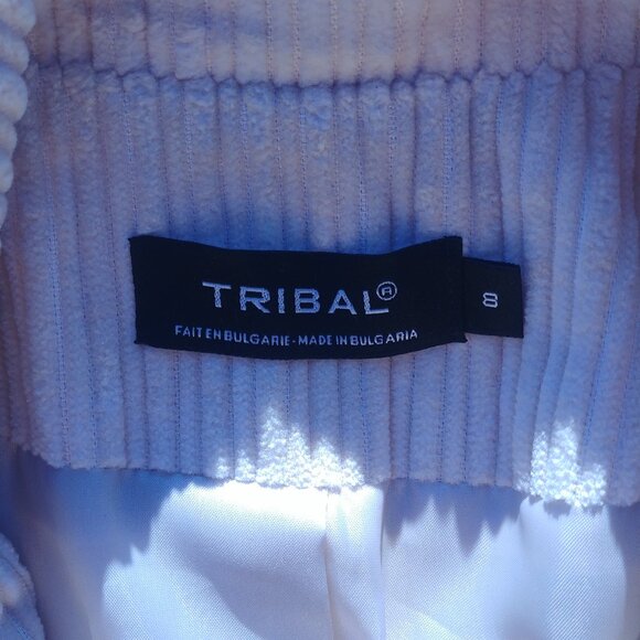 Tribal cream off white 100% cotton corduroy blazer jacket size 8 - Picture 6 of 14